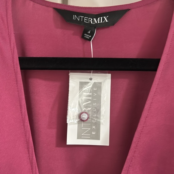 INTERMIX Allison pleated wrap dress - Picture 4 of 4